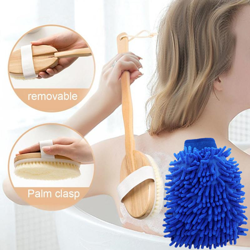 Dry Brush Body - Escovas Corporais Secas, Esfoliantes Naturais para