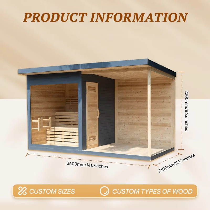 Cabine de sauna de madeira com - Wellness Resort Spa avaliação e preço